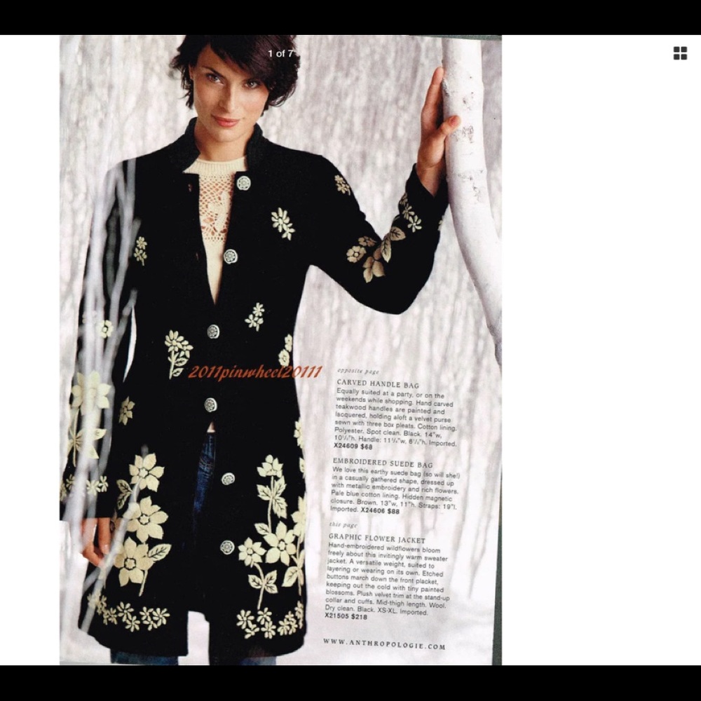 Odille Graphic Flower Sweater Coat L